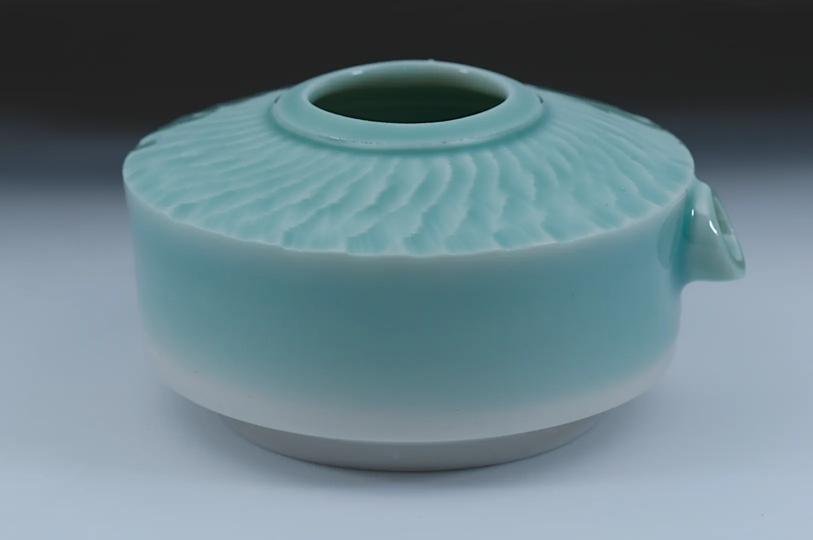 Flask Chattered Teal Glaze