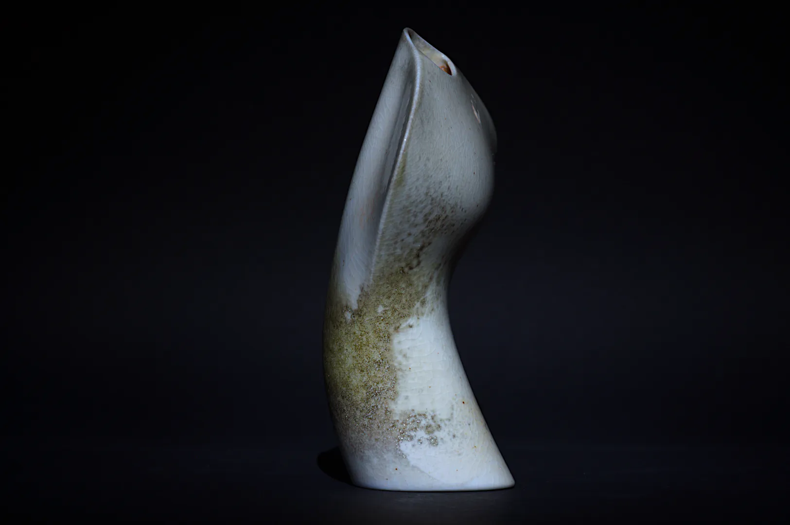 Shino Glazed Flask