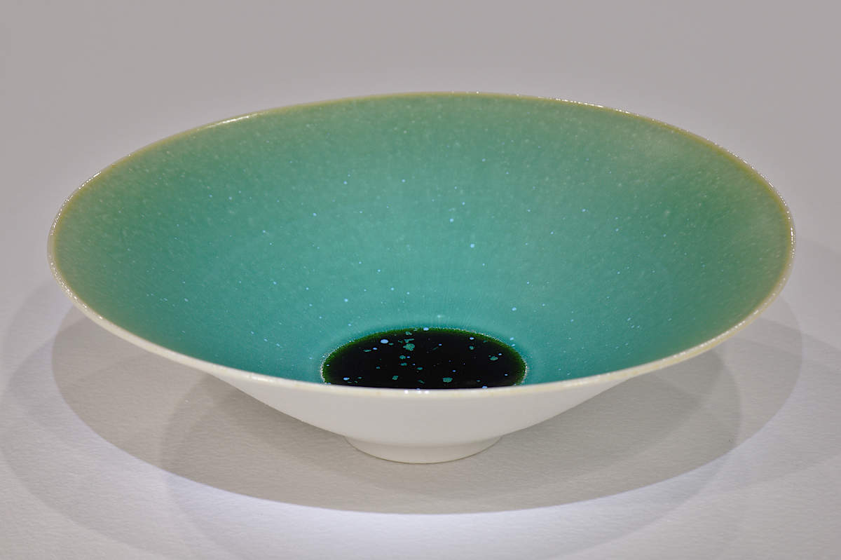 Porcelain Bowl Matt Crystalline Glaze