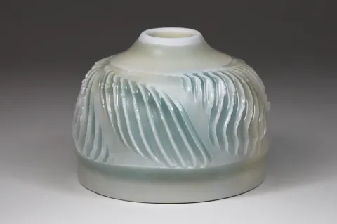 Faceted Celadon Cup