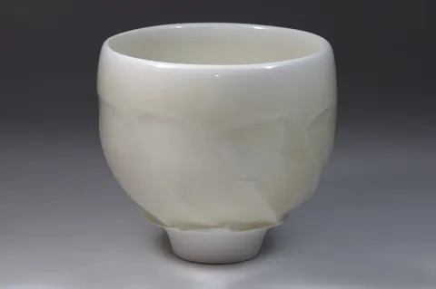 Faceted Celadon Cup