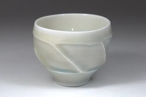 Faceted Celadon Cup