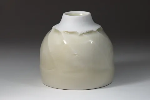 Faceted Celadon Cup
