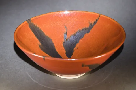 Kaki and Oilspot Bowl Kaki and Oilspot Bowl