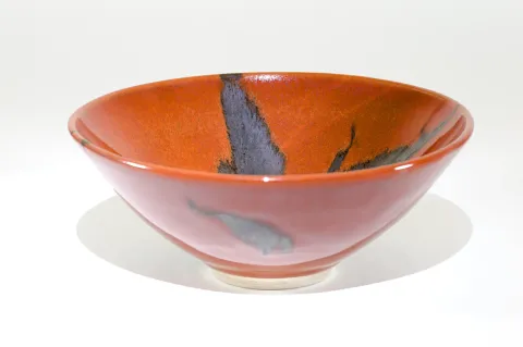 Kaki and Oilspot Bowl Kaki and Oilspot Bowl