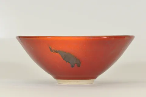 Kaki and Oilspot Bowl Kaki and Oilspot Bowl