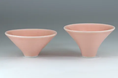 Cone Cups Pink Ice Crackle Cone Cups Pink Ice Crackle