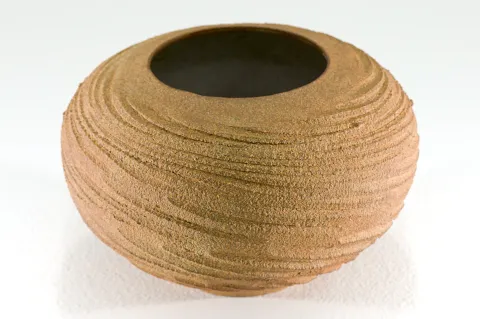 Textured Spherical Vase