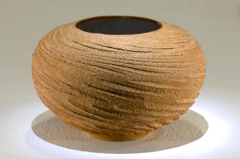 Textured Spherical Vase