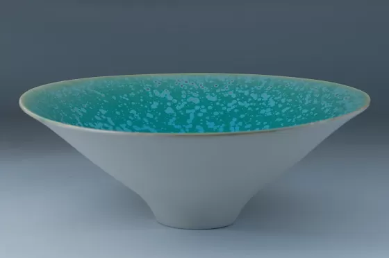 Porcelain Bowl Aurora Glaze